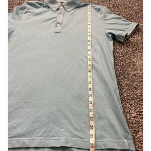 Banana Republic Men’s Polo Shirt Blue Size Medium Luxury Touch Short Sleeve